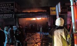 Diyarbakır'da oto tamir dükkanında yangın