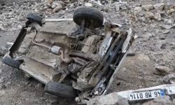 Gaziantep'te otomobil dere yatağına uçtu: Bir yaralı