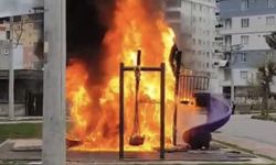 Batman’da çocuk parkında yangın