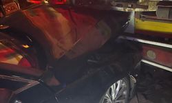 Cizre’de tır kazası: Otomobil iki tır arasında ezildi