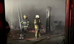 Diyarbakır'da oto tamir dükkanında yangın