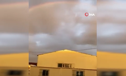 Siverek'te sağanak sonrası gökkuşağı mest etti