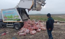 Gaziantep’te sağlıksız 1 ton 600 kilogram ciğer imha edildi