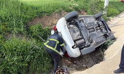 Mardin'de otomobil devrildi: 5 yaralı