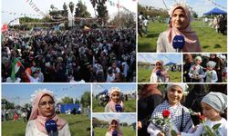 Mevlid-i Nebi etkinliğinde ilahi seslendiren çocuklar: Peygamberimizin sevgisi için buradayız