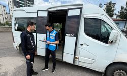 Diyarbakır'da bir minibüs trafikten men edildi: İşte nedeni