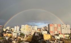 Siirt’te gökkuşağı görsel şölen sundu