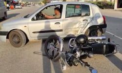 Gaziantep'te otomobil ile motosiklet çarpıştı: Bir yaralı