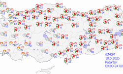 Bingöl ve ilçelerinde yeni haftada 5 günlük hava durumu