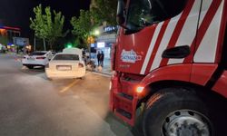 Park halindeki araç yangını son anda fark edildi