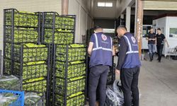 Toptancı halinde bayram öncesi denetim