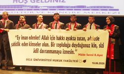 Dicle Üniversitesi Hukuk Fakültesi mezunlarından adalet vurgusu