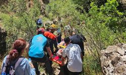 Hakkâri’de kayalıklardan düşen vatandaşı AFAD ve UMKE kurtardı