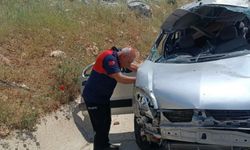 Adıyaman’da araç takla attı: Bir ölü, bir yaralı