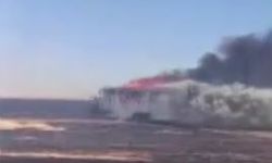 Ceylanpınar’da sondaj aracı ve karavan alevlere teslim oldu: 3 işçi yaralandı