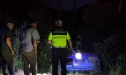 Freni patlayan araç bahçeye uçtu