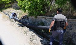 Salkaya Köyü’nde su tahliye hattı çalışması yapıldı