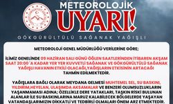 Ağrıiçin kuvvetli sağanak yağış uyarısı