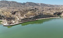 Hasankeyf'te su seviyesi yeniden yükseldi