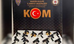Mardin’de 13 adet ruhsatsız tabanca ve mühimmat ele geçirildi
