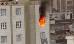 Şanlıurfa'da 9 katlı binada yangın: Daire kullanılamaz hale geldi
