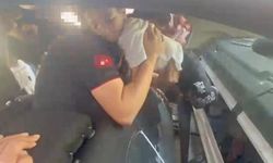 Şanlıurfa’da bagajda mahsur kalan çocuk kurtarıldı