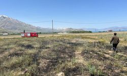 Van'da anız yangını evlere sıçramadan söndürüldü
