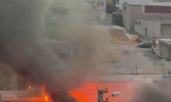 Adıyaman'daki hurdalık yangını paniğe yol açtı