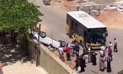Siirt'te belediye otobüsü ile hafif ticari araç çarpıştı: Bir yaralı