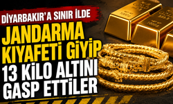 Diyarbakır'a sınır ilde jandarma kıyafeti giyip 13 kilo altını gasp ettiler