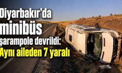 Diyarbakır'da minibüs devrildi: Aynı aileden 7 yaralı