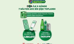 DOA sistemiyle 5 günde 7,6 milyon ambalaj toplandı