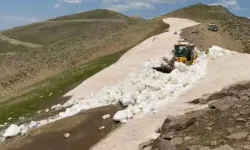 Doğu ilinde temmuzda 2 metrelik karla mücadele sürüyor