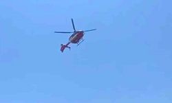 Hipotermi tedavisi gören bebek, ambulans helikopterle Diyarbakır'a sevk edildi