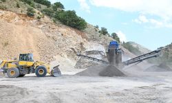 Mobil konkasörler kırsal altyapı çalışmalarında kullanılıyor