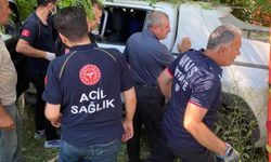 Muş'ta kamyonet şarampole devrildi: 2 yaralı