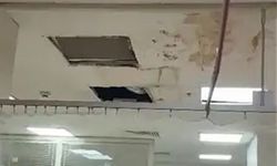 Siirt'te acil servisteki paslı tavan "Pes" dedirtti