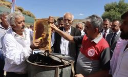 Adıyaman'da arıcılar hasat için bir araya geldi