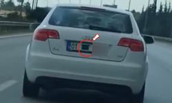 Gaziantep'te plaka gizleyerek seyreden araca 140 bin TL ceza