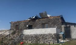 Ardahan'da fırtına ve dolu köyü savaş alanına çevirdi