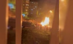 Diyarbakır'da Direkhane Sitesi'nde korkutan yangın