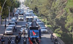 Bosna'dan yola çıkan Filistin Konvoyu Diyarbakır'da coşkuyla karşılandı