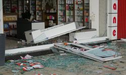 Malatya'da şiddetli rüzgar ağaçları devirdi, iş yerlerinin camları kırıldı