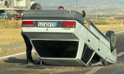 Adıyaman'da otomobil takla attı: 1 yaralı