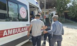 Devrilen motosikletin sürücüsü yaralandı