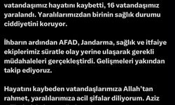Bakan Çiftçi: 7 vatandaşımız hayatını kaybetti, 16 vatandaşımız yaralandı