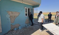 Depremden etkilenen mahallede incelemeler yapıldı