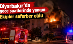 Diyarbakır'da gece saatlerinde yangın: Ekipler seferber oldu