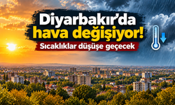 Diyarbakır'da hava değişiyor! Sıcaklıklar düşüşe geçecek