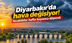 Diyarbakır'da hava değişiyor! Sıcaklıklar hafta boyunca düşecek
